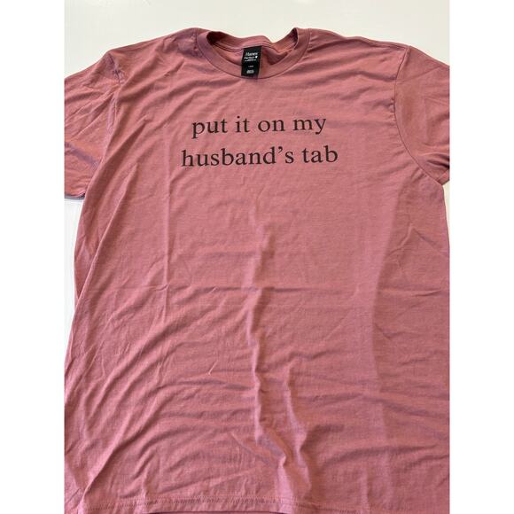 Put it On my Husbands Tab T-shirt Funny Relatable Tee - Picture 2 of 4